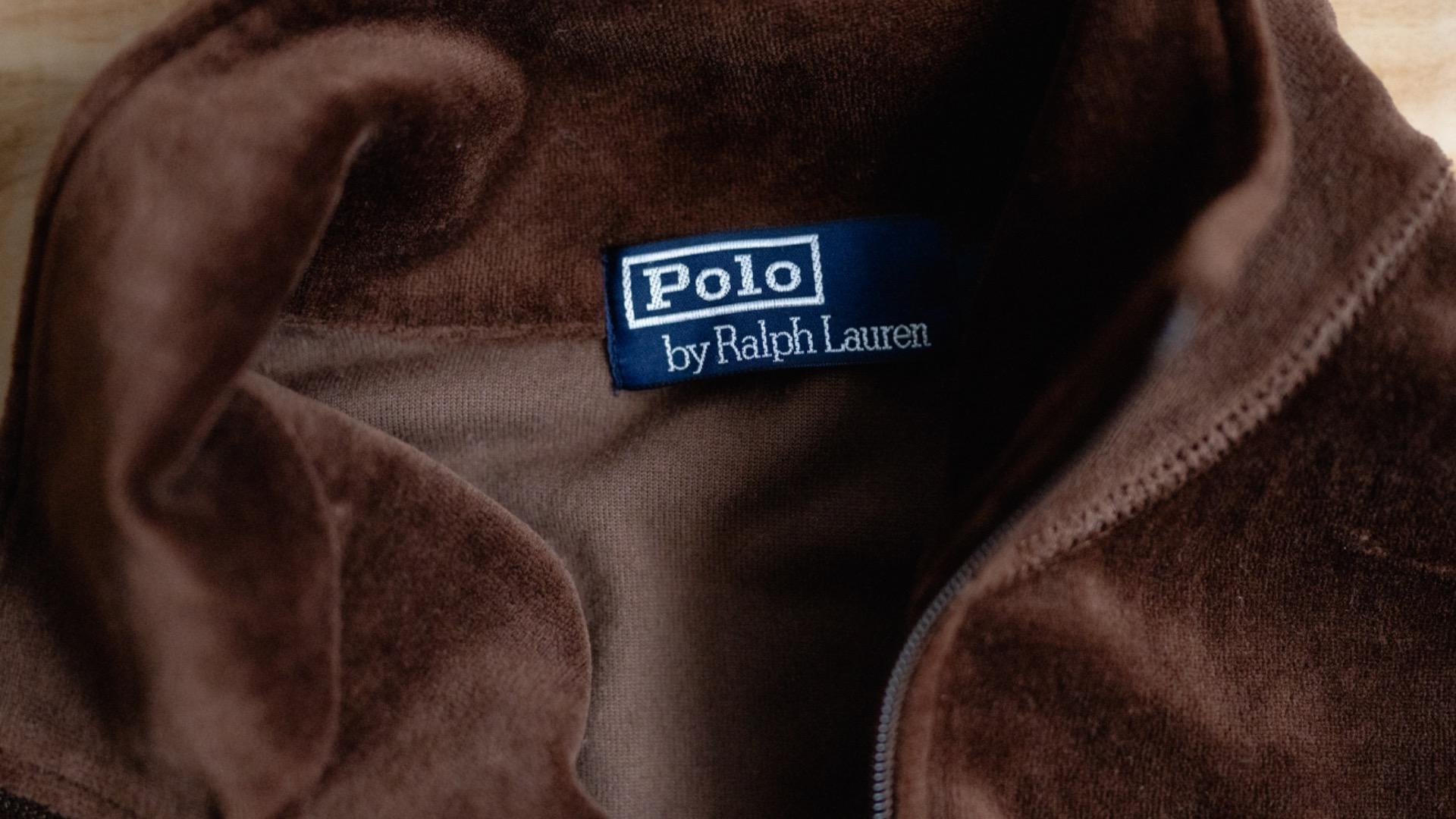 古着屋で見つけたラルフローレンのベロア素材のハーフジップをレビュー