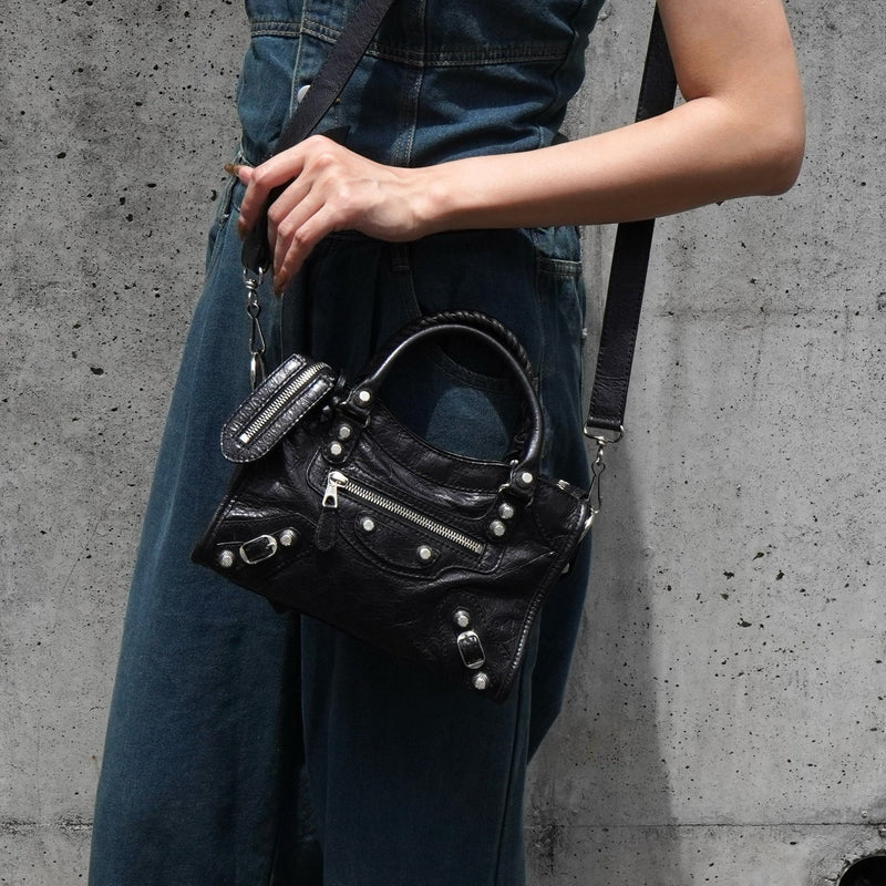 バレンシアガ ジャイアント ミニシティ レザー 2way ハンドバッグ