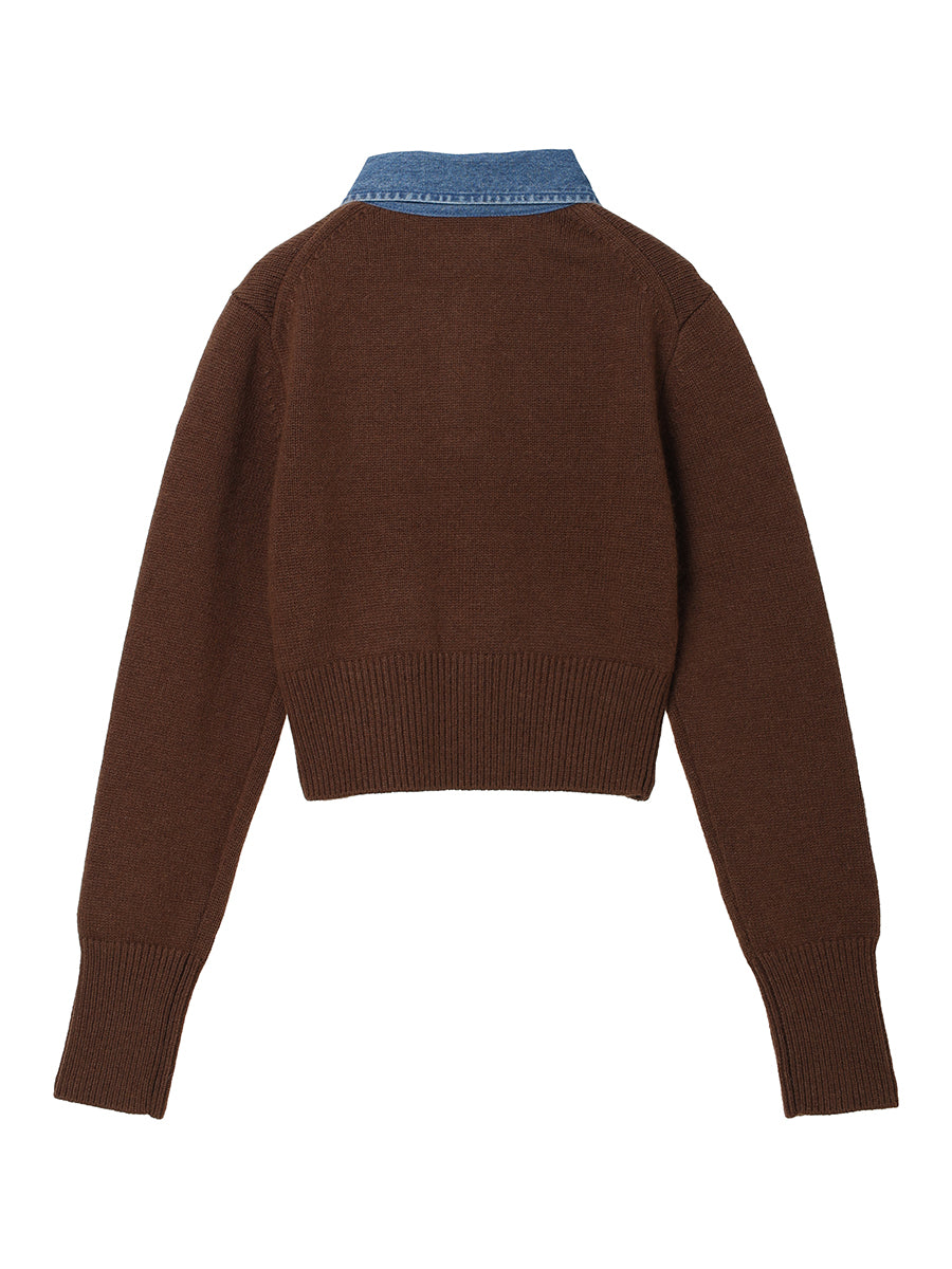 denim collar raccoon KNIT – NKNIT
