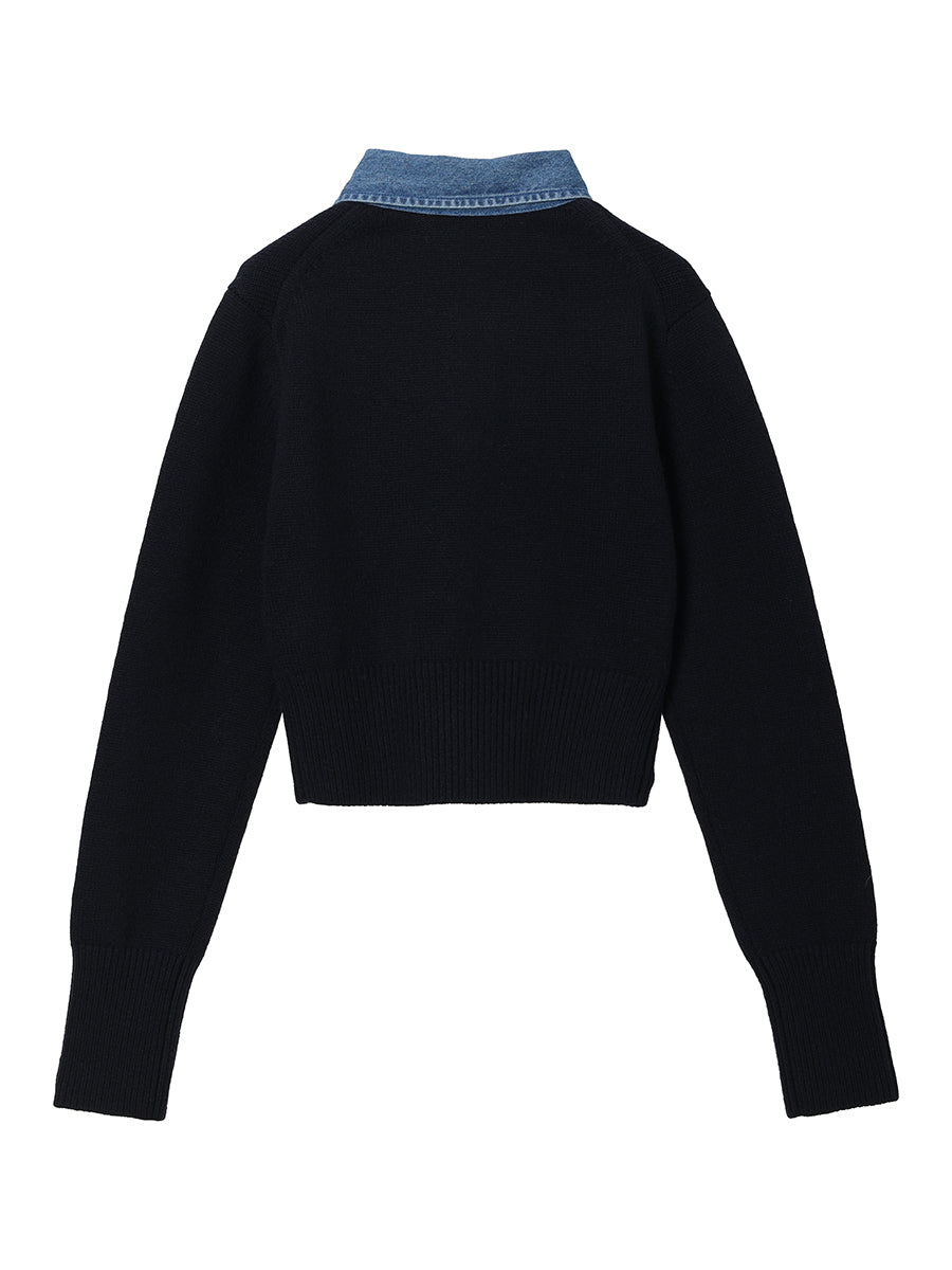 denim collar raccoon KNIT – NKNIT