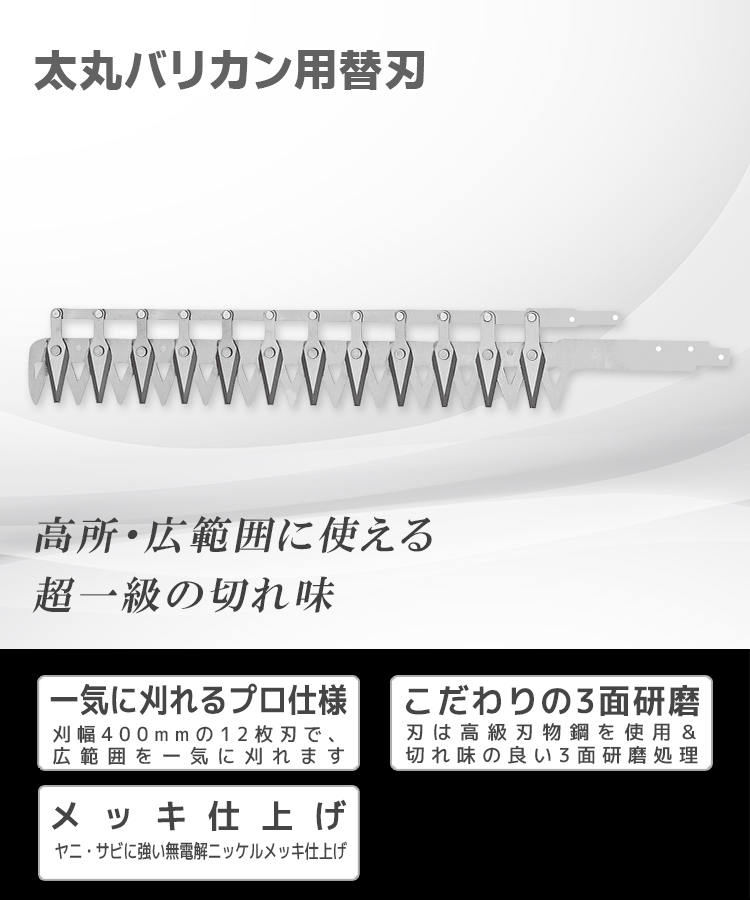 ニシガキ工業株式会社 / 太丸バリカン用替刃