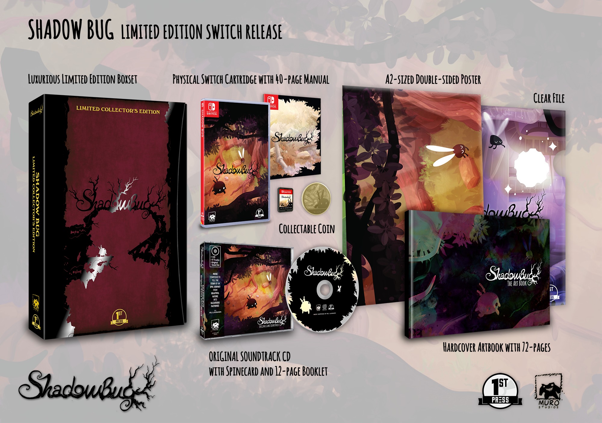 2Dアクションゲーム『シャドウ・バグ』のNintendo Switch向け数量限定