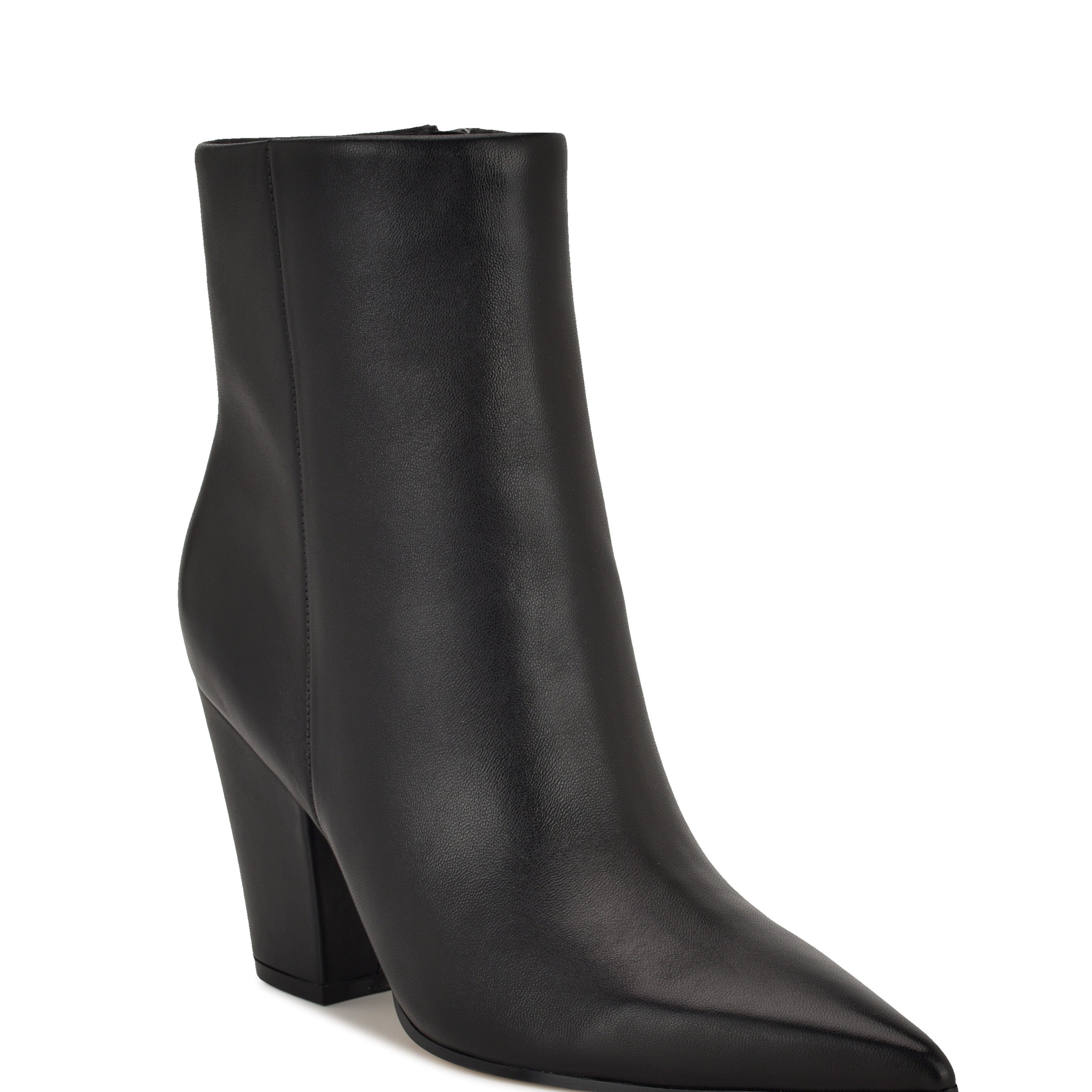 Women's Ariza Ankle Leather Booties - Black | Nine West