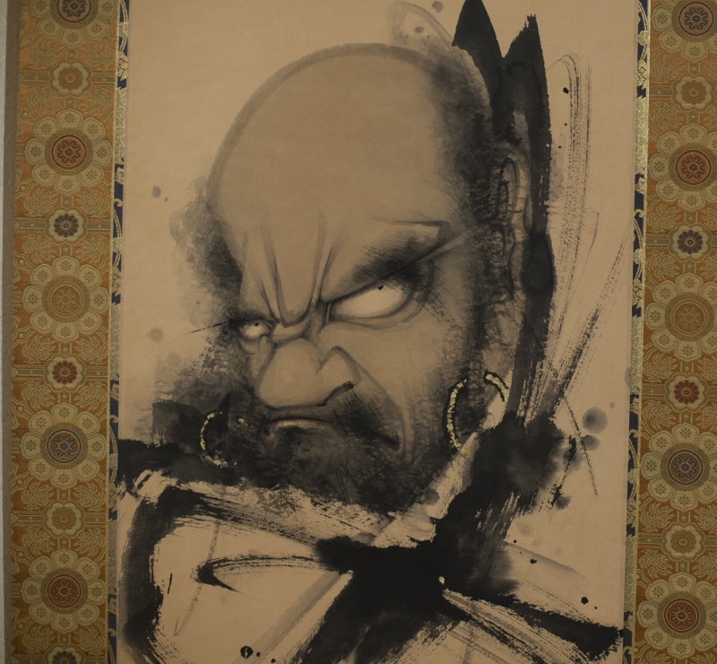 破墨達磨 七類堂天谿作 - 人形の山川｜長野市