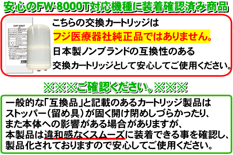 FW-8000T フジ医療器交換用カートリッジ 送料手数料無料