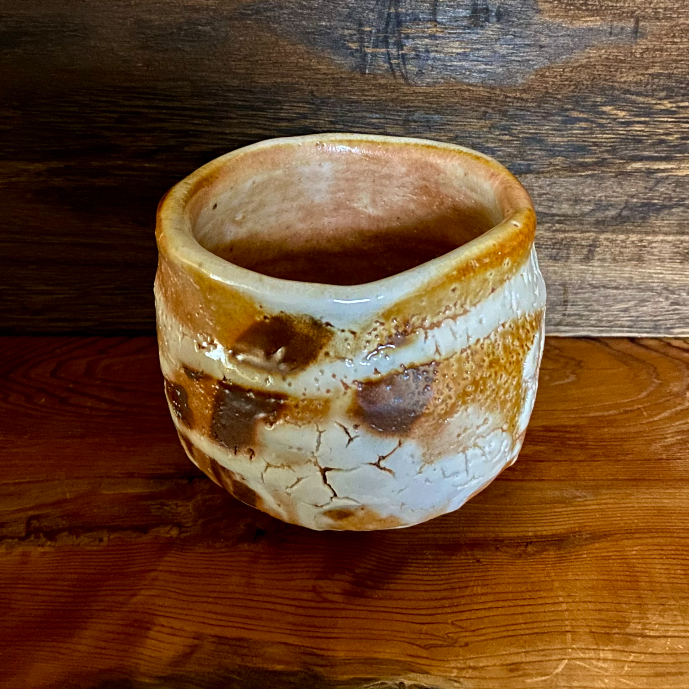 陶磁器 信楽焼 はふり志野ぐい呑 山崎勝実｜NA-utsuwa-(日本橋アート