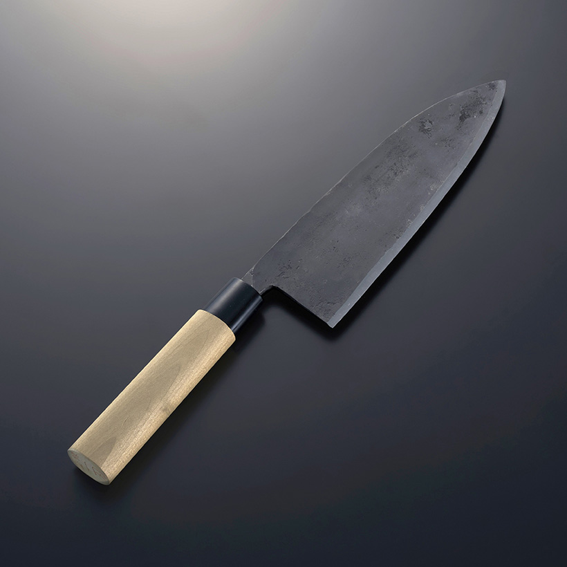 青紙鋼 黒打出刃【薄出刃】(210～240mm) | 一刃鍛 刃物本舗