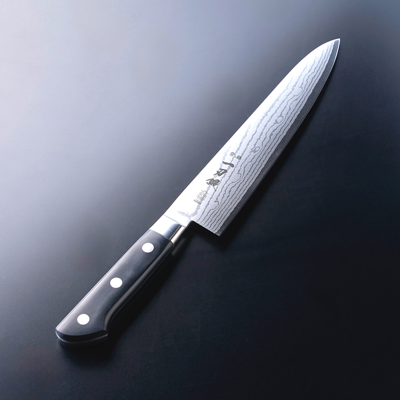 VG-10ダマスカス鋼「輝揚羽」牛刀210mm | 一刃鍛 刃物本舗