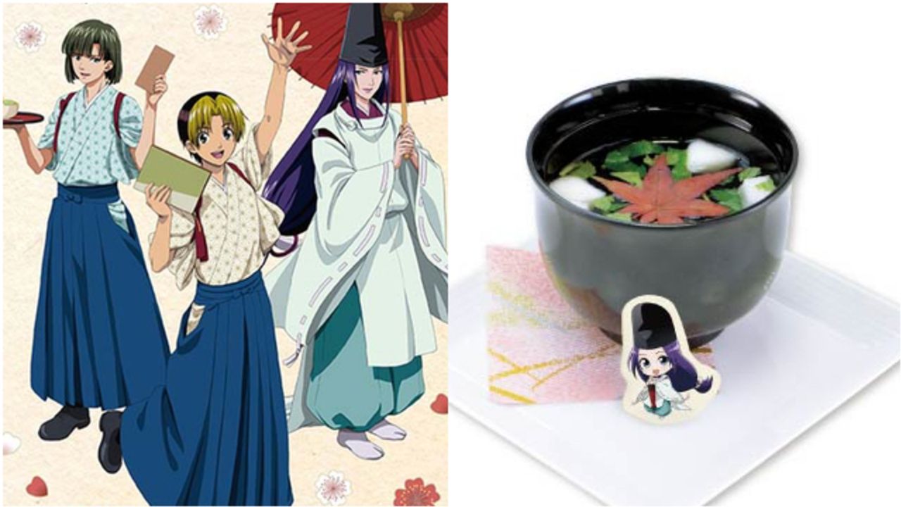 ヒカルの碁』x「アニメイトカフェ」和服姿の進藤ヒカルと塔矢アキラの