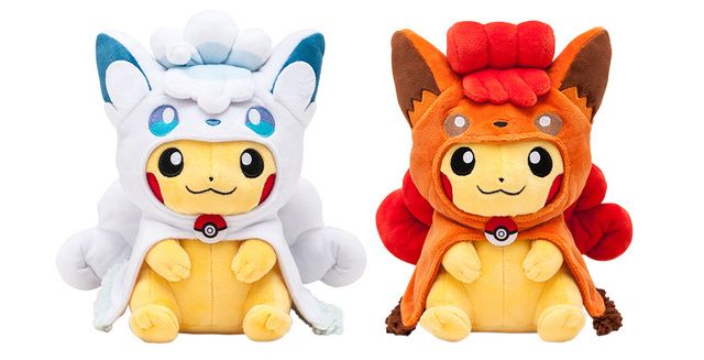 どっちが好き？『ポケモン』よりロコンのポンチョを着たピカチュウが