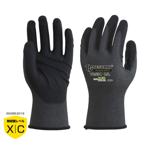 耐切創ニトリルコーティング手袋 TEGUARD TG554｜製品情報｜日光物産