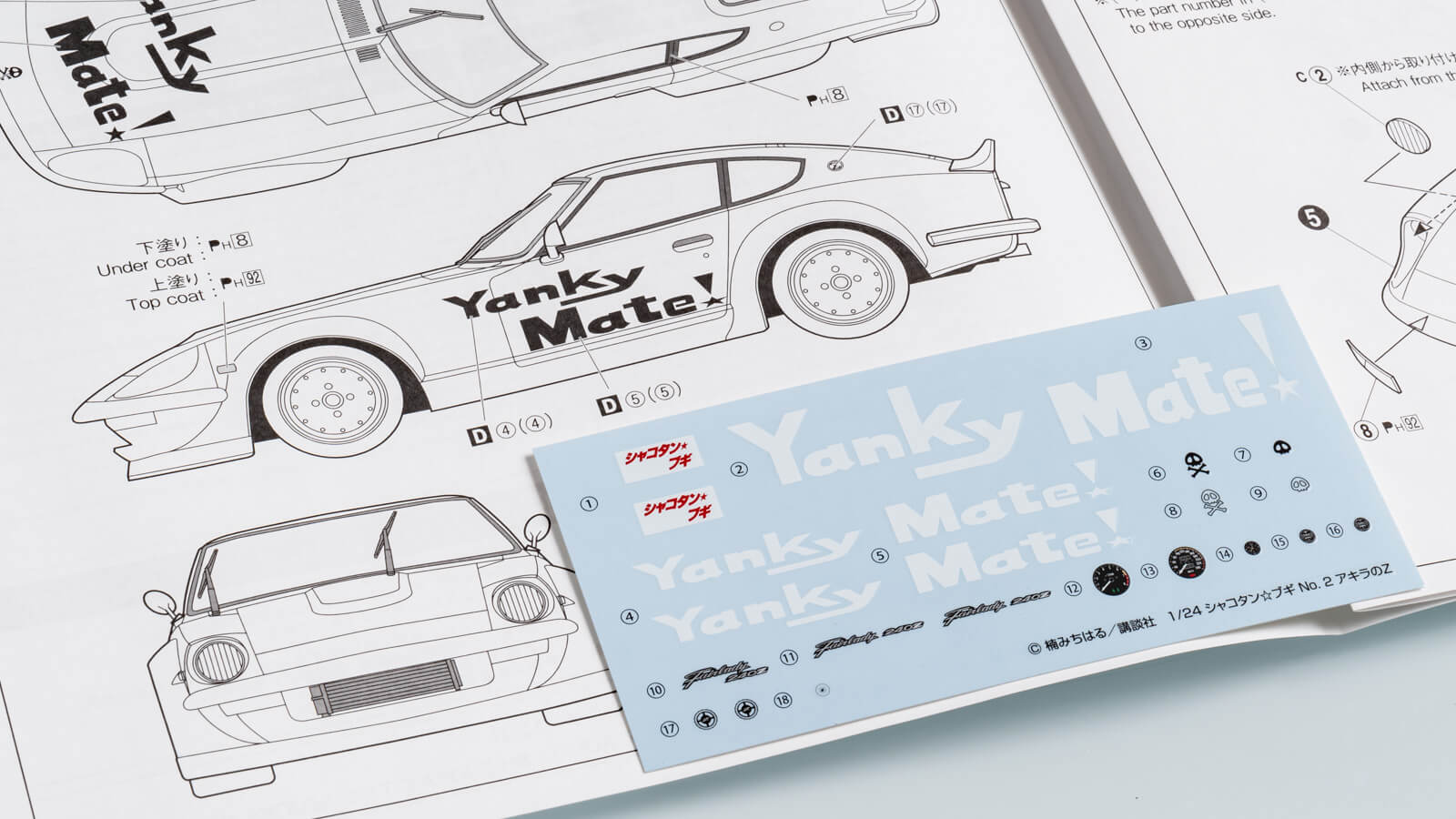 青いボディがどこまでも嬉しいアキラのZ／アオシマの『シャコタン