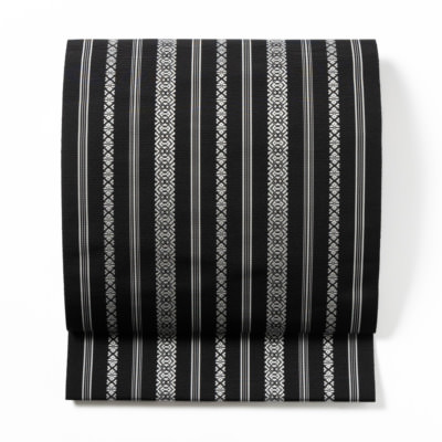 平織 五献上 黒/青｜西村織物 オンラインショップ｜博多帯・博多織 通販