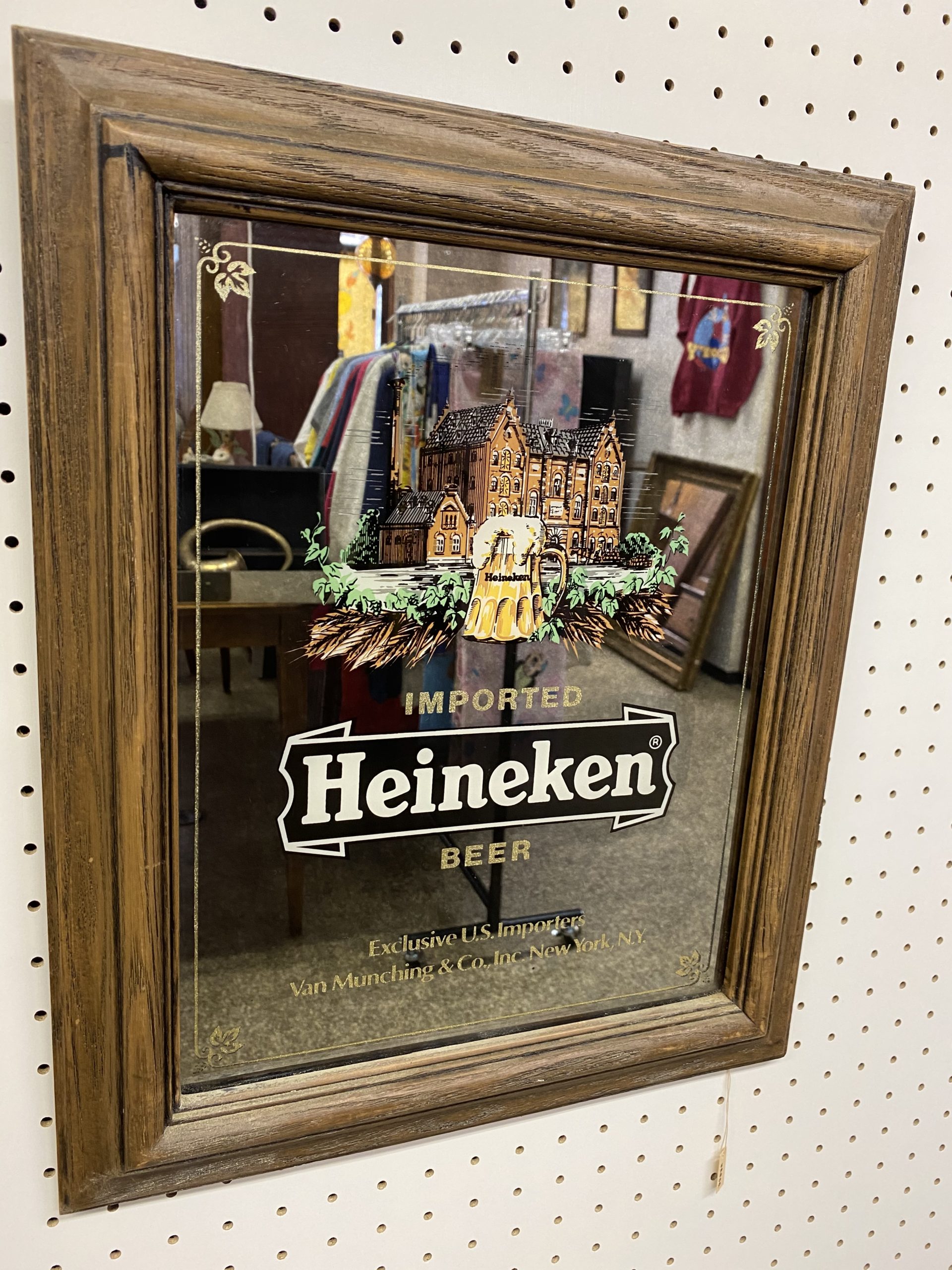 1980s Heineken ハイネケン パブミラー | 京都アンティーク