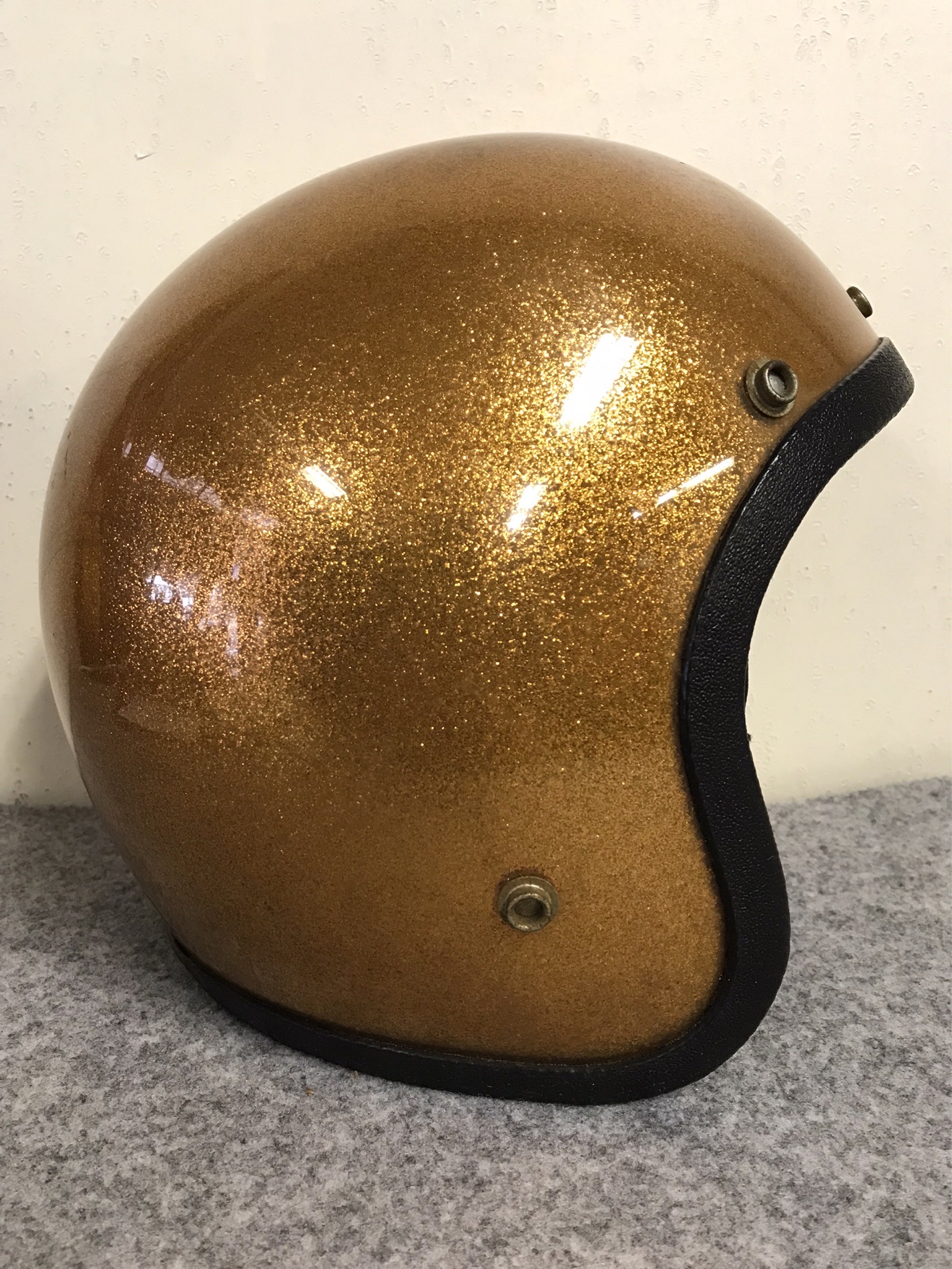 1970s ROPER LANCO ゴールドラメ ジェットヘルメット M | 京都