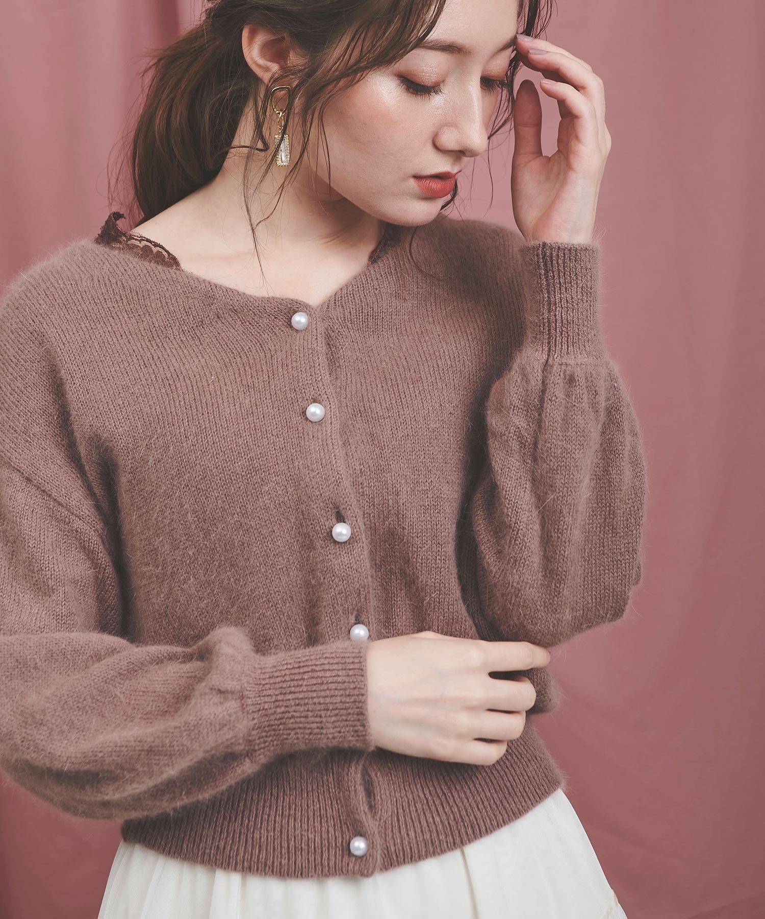 アンゴラ2WAYカーデ | ニット | NOELA OFFICIAL WEB STORE