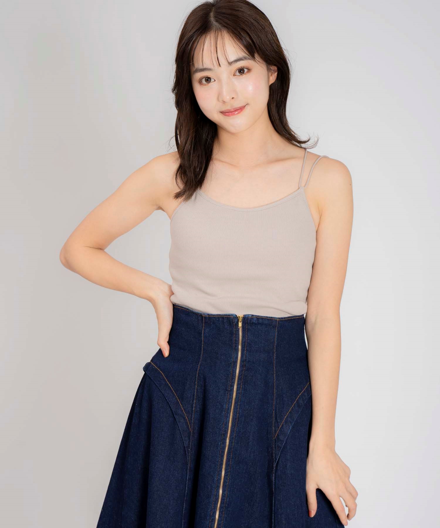 ナローストラップカップインキャミ | Tシャツ・カットソー | NOELA