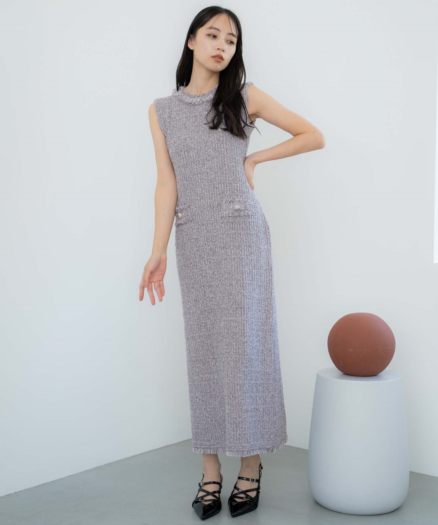 ツイードニットワンピース | ニットワンピース | NOELA OFFICIAL WEB STORE