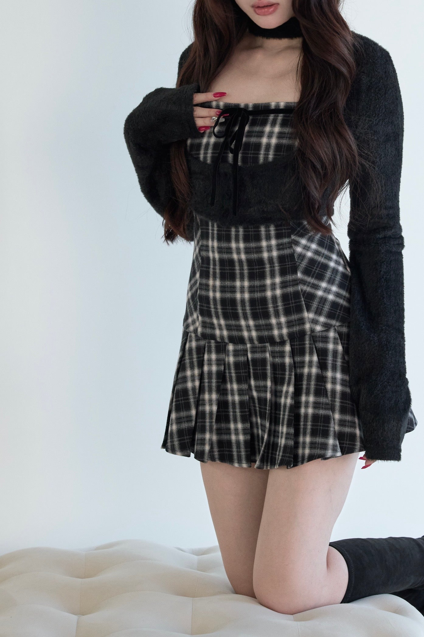 BunnyLis:リボンオフショルダーニットトップス – NoGenki