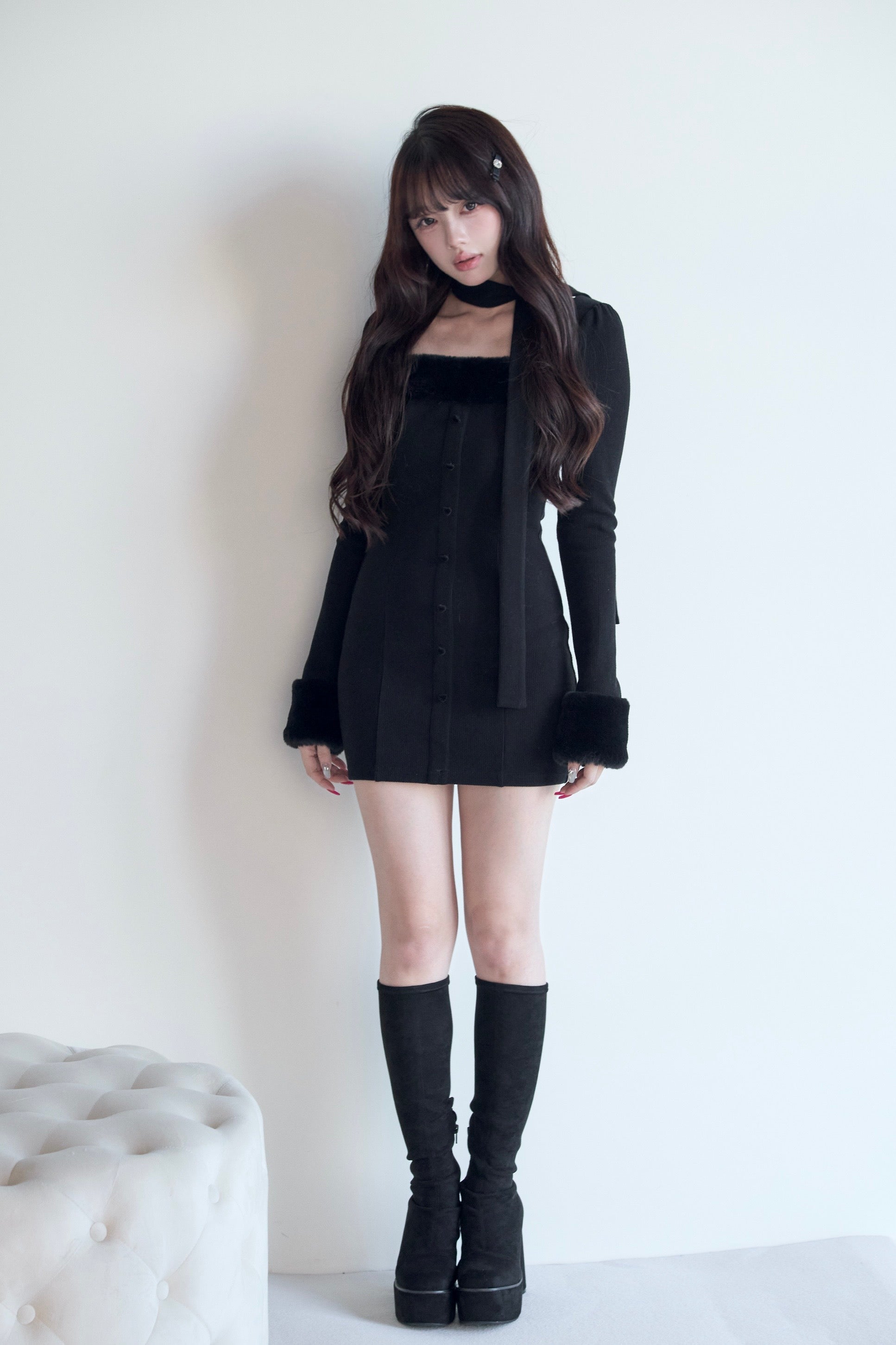 BunnyLis:リボンオフショルダーニットトップス – NoGenki