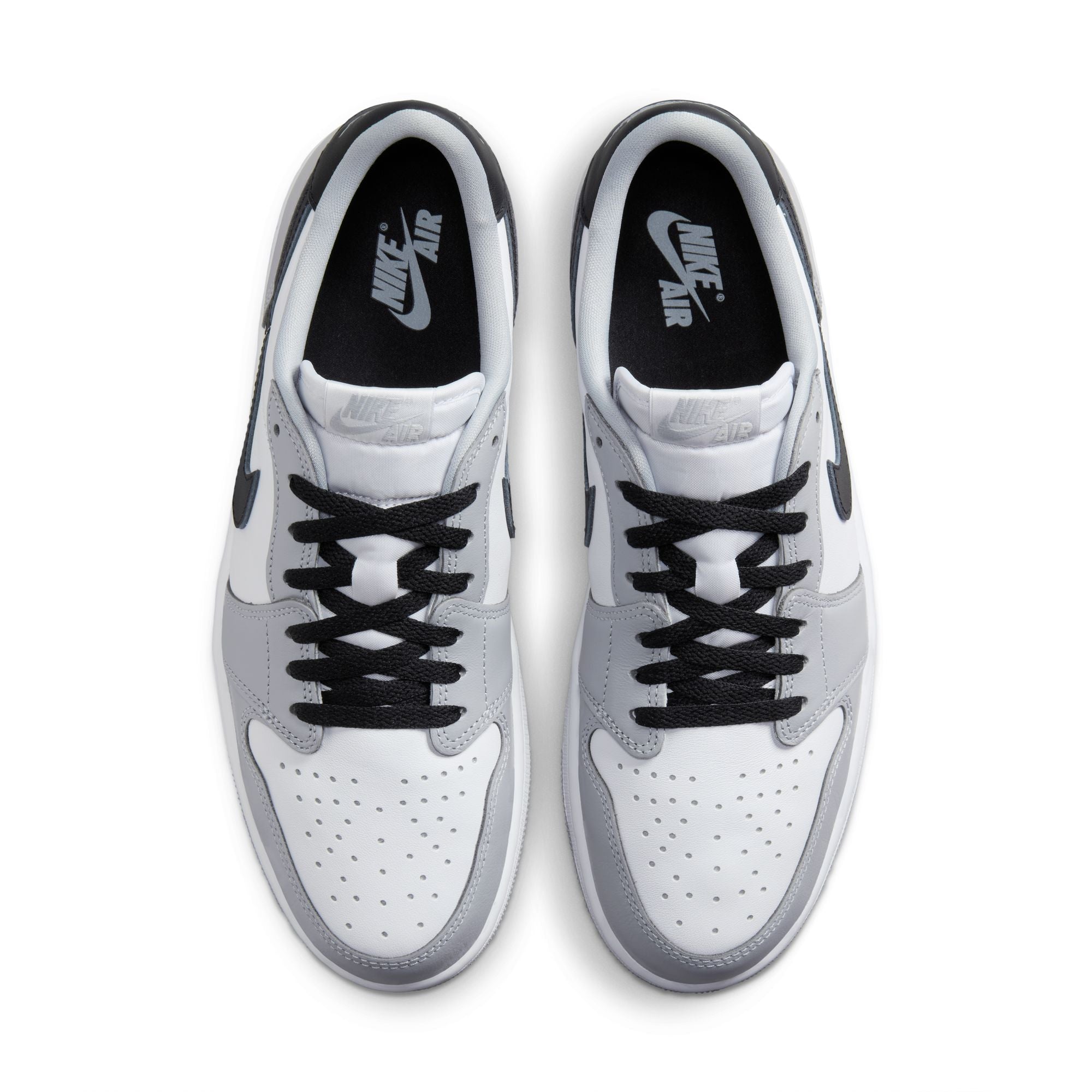 Jordan - Men - Air Jordan 1 Low OG - White/Black/Wolf Grey – Nohble