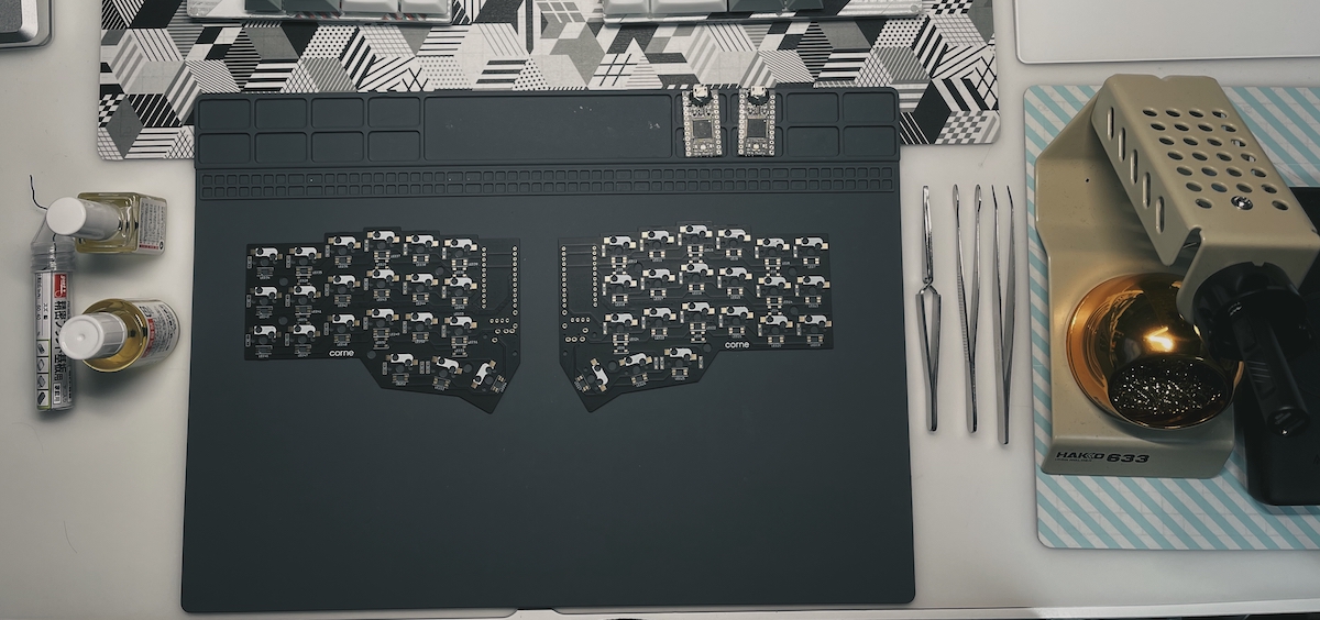 分割キーボードのCorne Cherry v3を組み立て、その使用感。 – no theme.