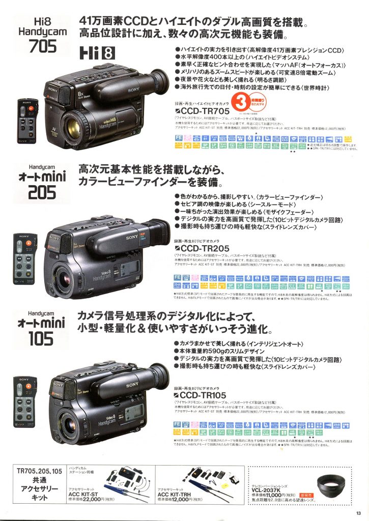SONY CCD-TR105 – 野澤電機ブログ
