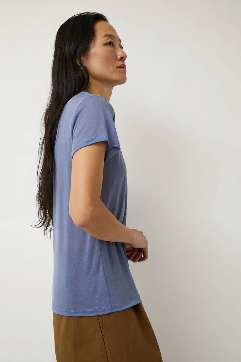 Baserange T-Shirt in Koel Blue – No.6 Store