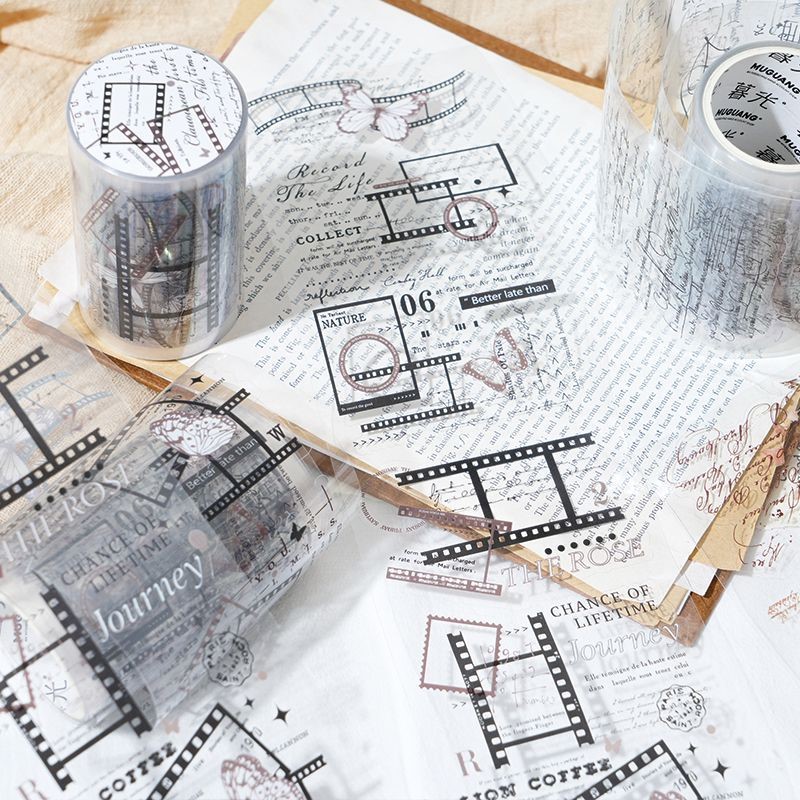 コラージュ風 英字クリアテープ マステ film [BZ342] | 海外紙もの専門