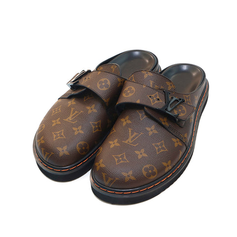 Louis Vuitton LOUIS VUITTON Monogram Easy Line Mule Sandals Brown