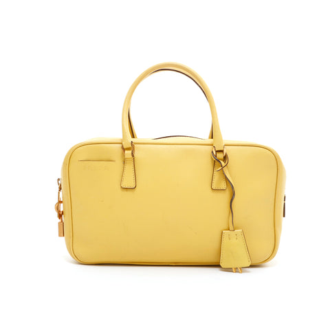 プラダ PRADA レザー ミニ ハンドバッグ イエロー P14303 – NUIR VINTAGE