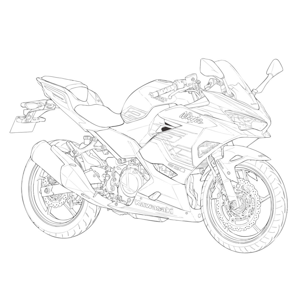 Ninjaの塗り絵【無料】印刷・ダウンロード - ぬりえ図鑑