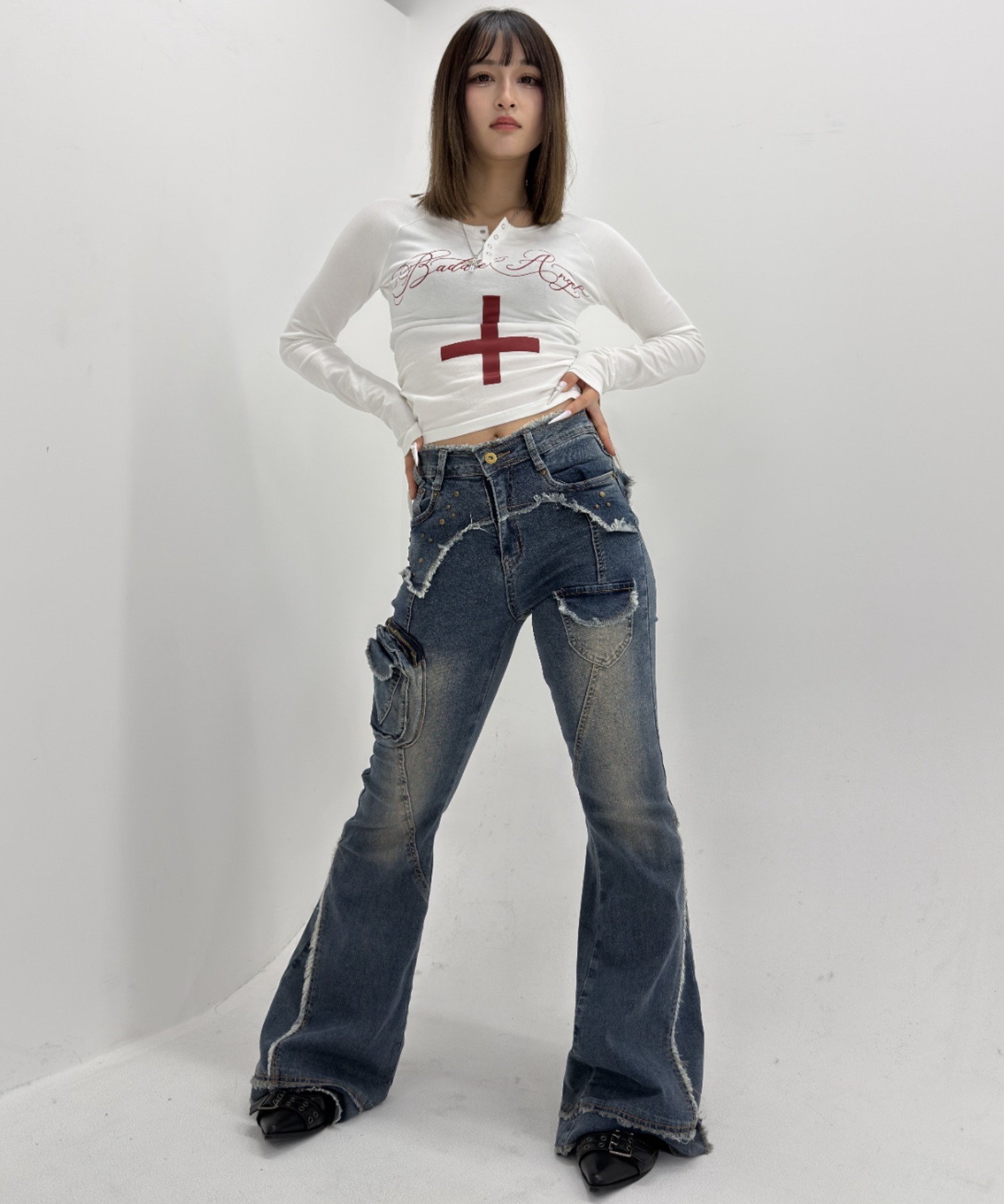 A'GEM/9 × .kom 『.KOM/ドットケーオーエム』 Grunge Cargo Pocket