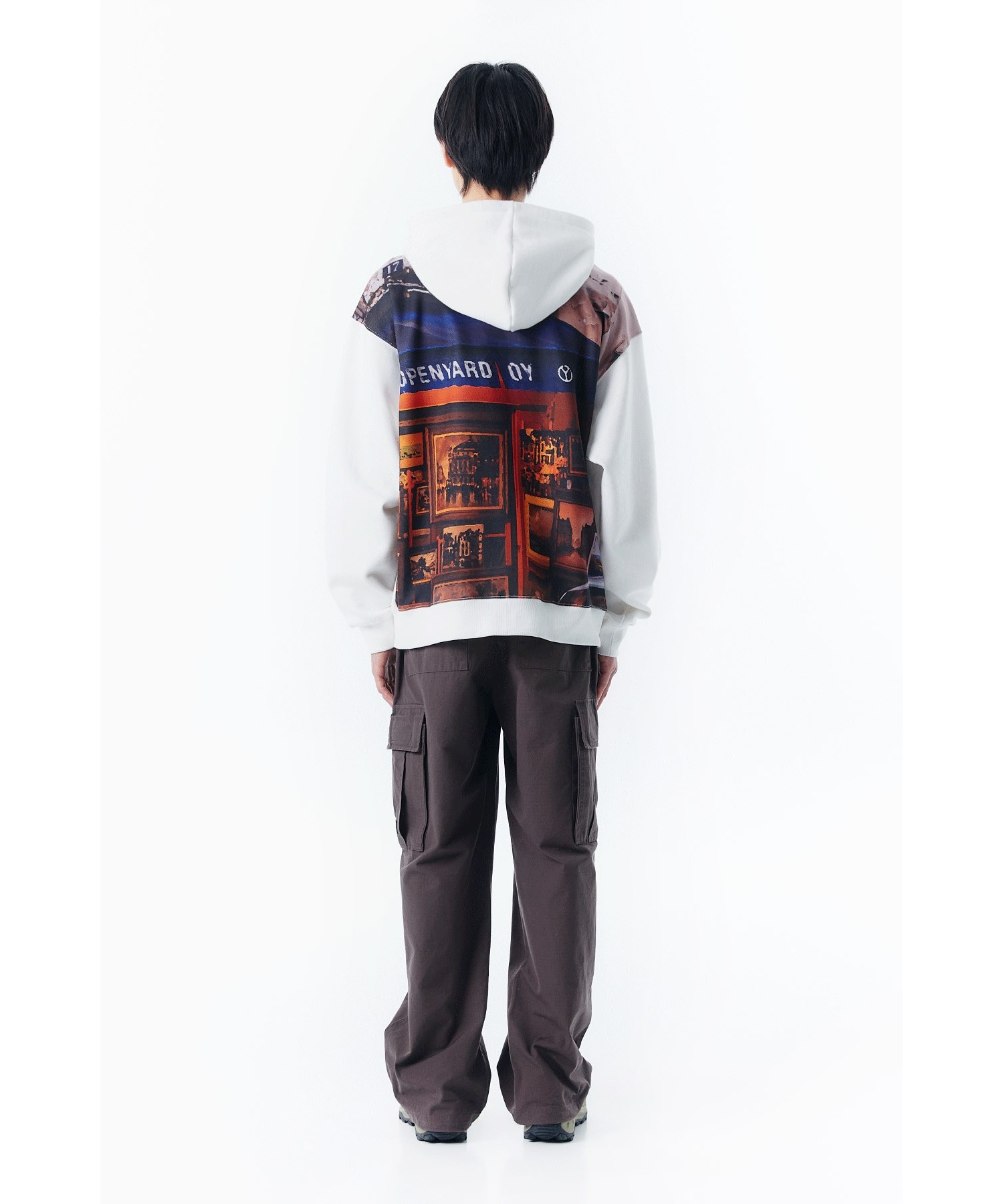 OY/オーワイ』BACK FILM HOODIE ZIP UP/バックフィルム ジップアップ