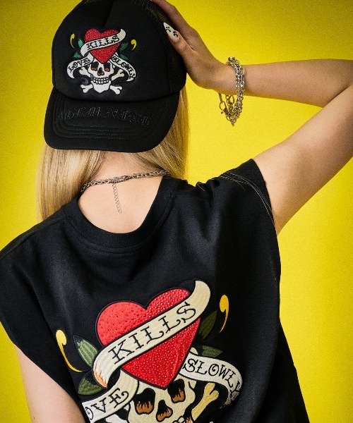 A'GEM/9 × .kom 『A'GEM/9/エージェムナイン』 Ed HardyメッシュCAP A