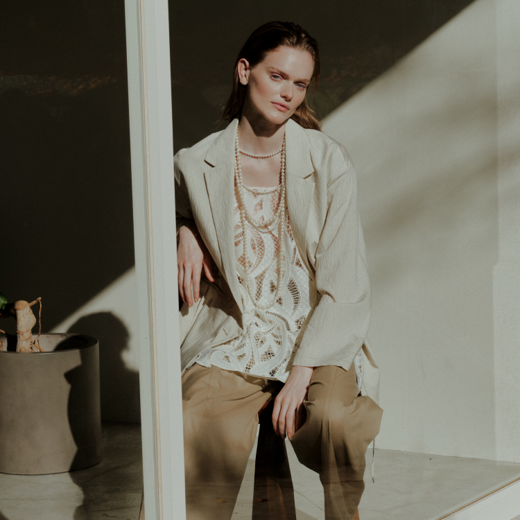 セール】スライバー チェック ショート Pコート（ピーコート）｜SHIPS