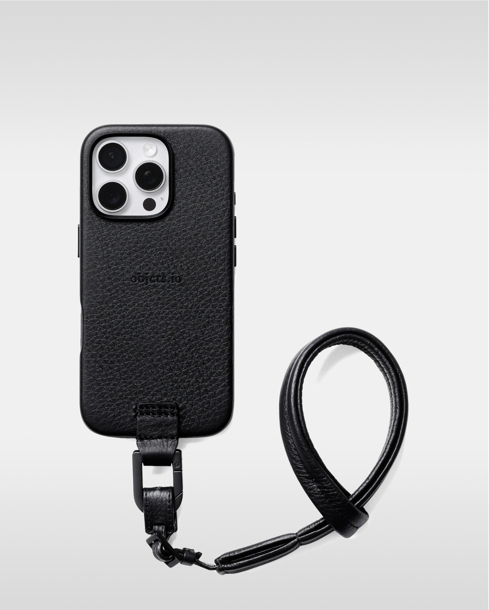 レザー製 iPhoneケース + カメラハンドストラップ セット/ ストラップ