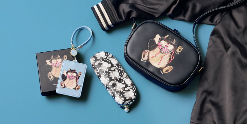 ヒグチユウコが描くフィガロ・とんすけ・ルシファーのグッズ