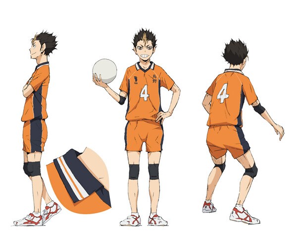 西谷夕の設定画。(c)古舘春一／集英社・「ハイキュー!!」製作委員会