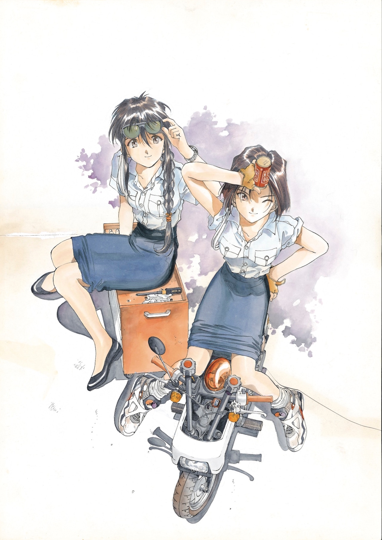 藤島康介デビュー30周年記念自選画集 僕と彼女と乗り物と。」の収録