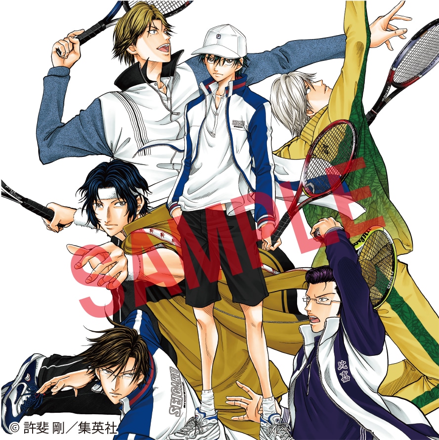 テニスの王子様」大原画展のビジュアルあしらったキャンバス付き入場券