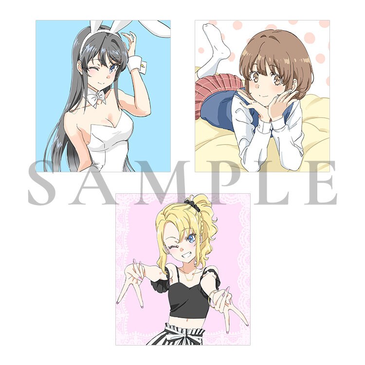 青ブタ」2週目入プレに田村里美描き下ろしミニ色紙、花楓＆かえでVer