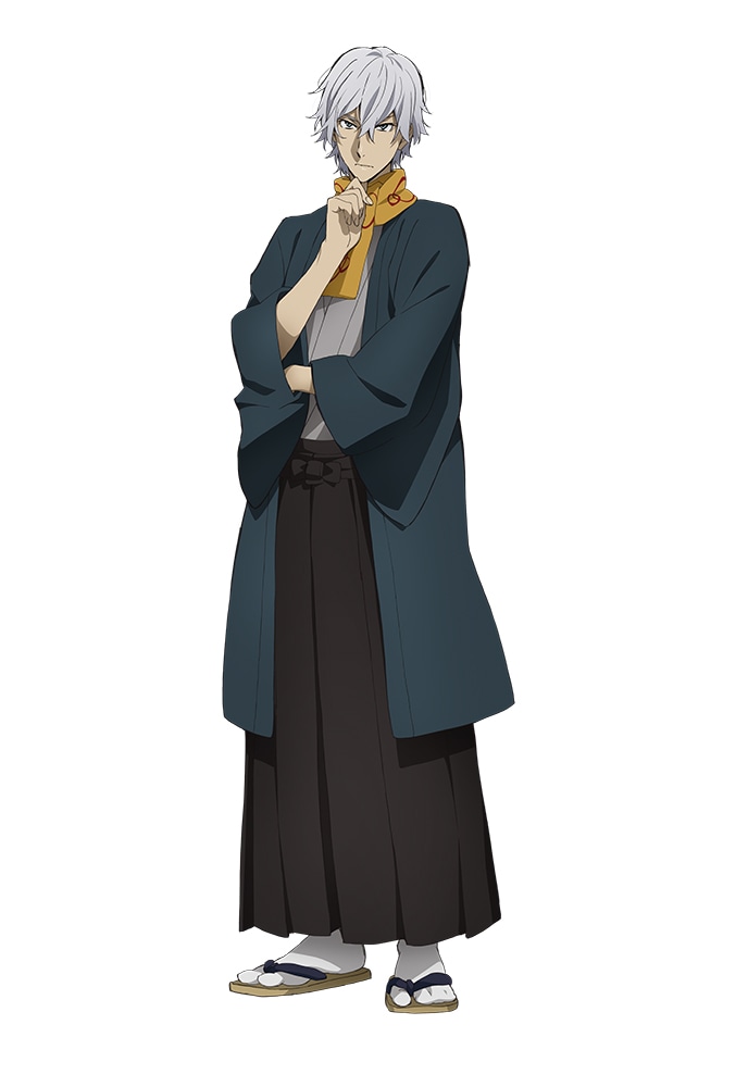 福沢諭吉（CV：小山力也）。ヨコハマで要人警護を請け負う武芸の達人