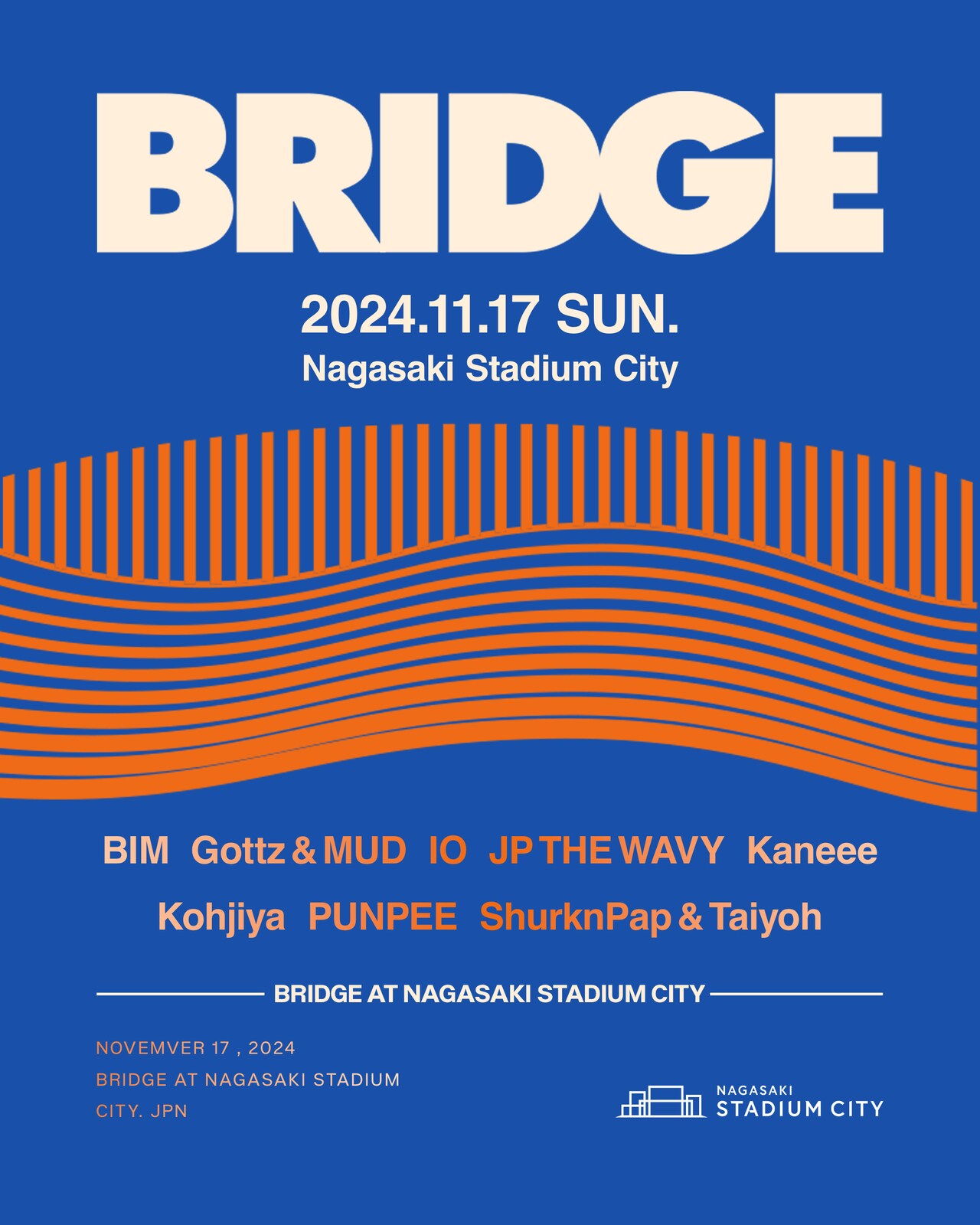 長崎にPUNPEE、Kohjiya、BIM、JP THE WAVY、IO、Kaneeeらがやってくる