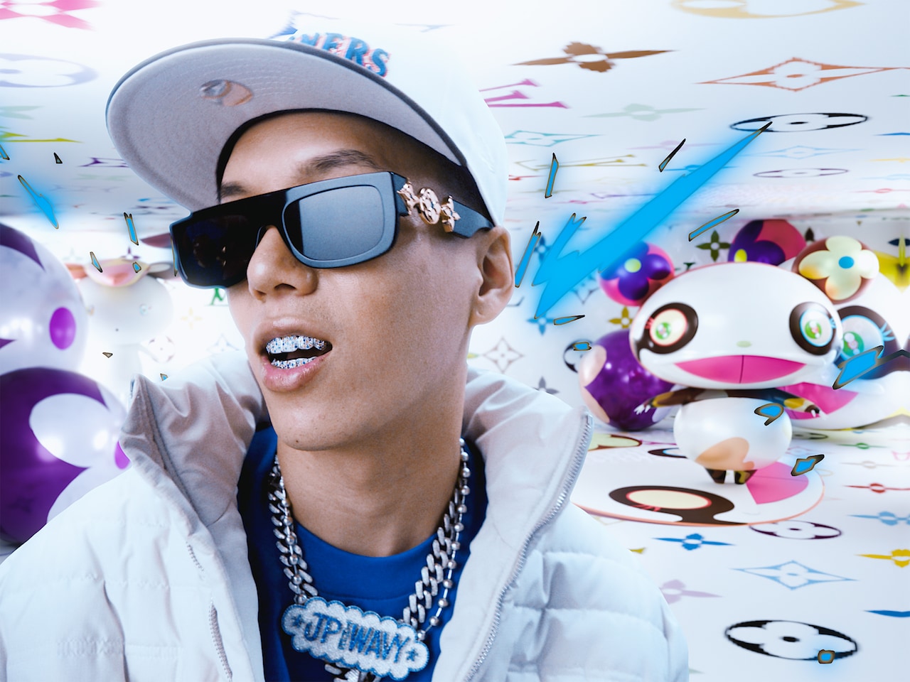 JP THE WAVYが“ルイ・ヴィトン × 村上隆”の世界に迷い込む、MNNK Bro