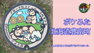 アローラロコン・アローラキュウコン【ポケモンマンホール北海道稚内市