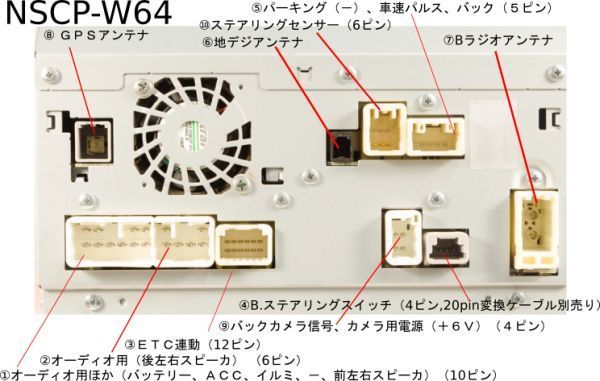 トヨタ純正ナビNSCP-W64の配線について: okoyaの私的メモ