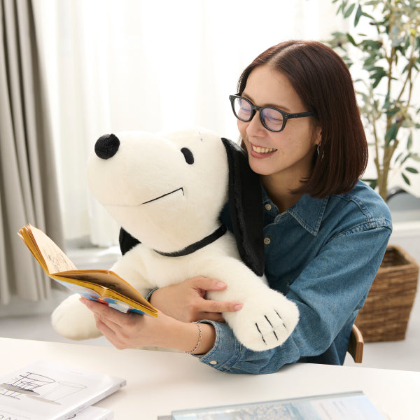 おかいものSNOOPY限定】クッションスヌーピー (復刻ぬいぐるみ)