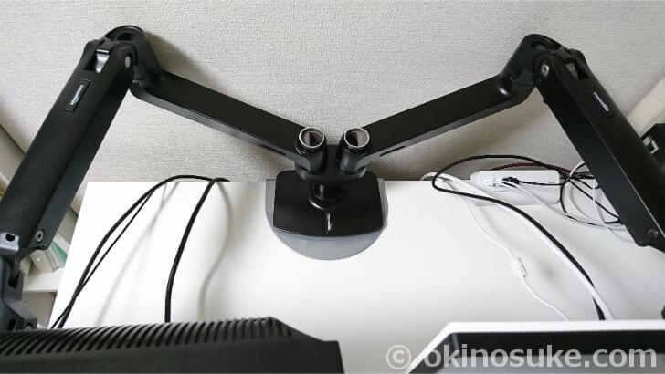 レビュー】デュアルモニターアーム（Amazonベーシック）を取り付けて