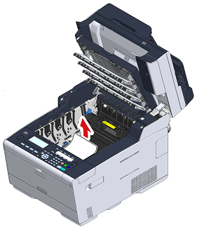 OKI | (Video)A paper jam has occurred.(MC563)